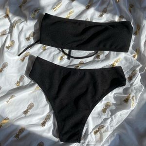 Black Bandeau Bikini